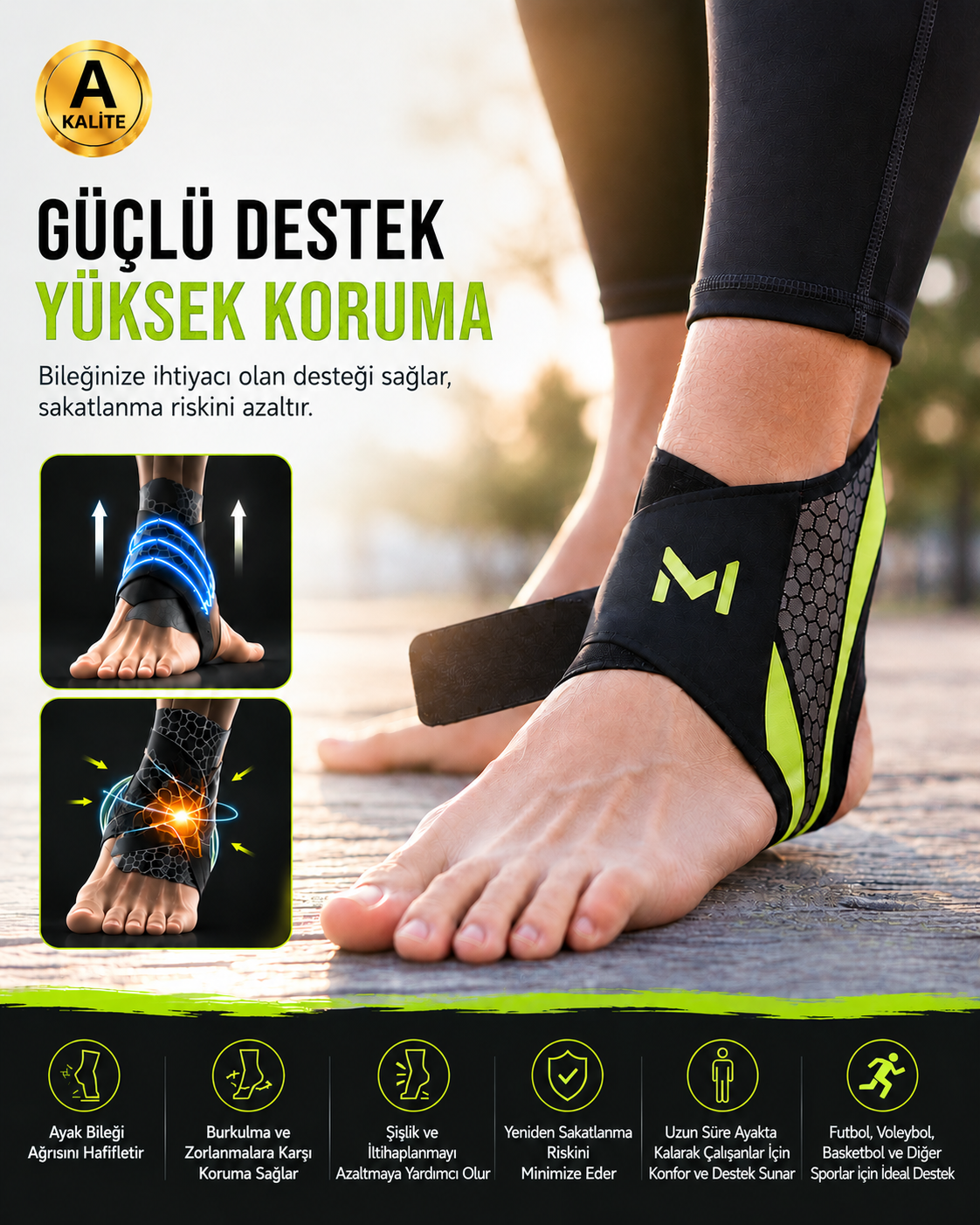 Noventra Ayak Bileği Destek Bandı