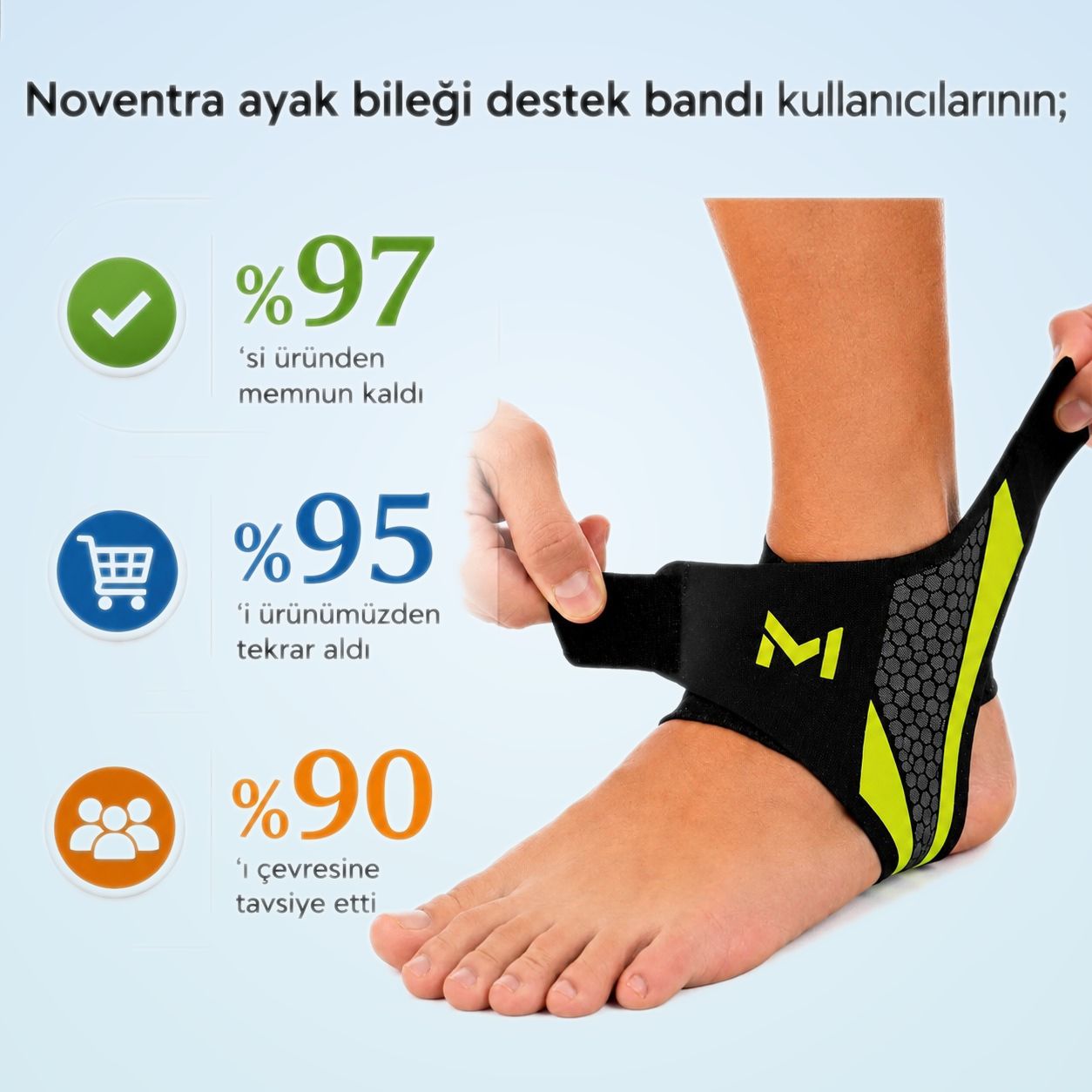 Noventra Ayak Bileği Destek Bandı